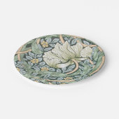 ウィリアム・モリス・パーペネルフローラ壁紙 ペーパープレート (アングル)