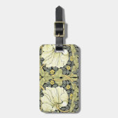 ウィリアム・モリス・パーペネルフローラ壁紙 ラゲッジタグ (正面縦)