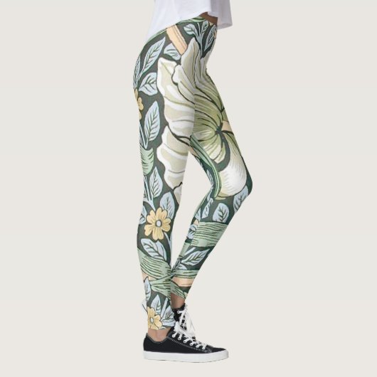 ウィリアム・モリス・パーペネルフローラ壁紙 レギンス (右)