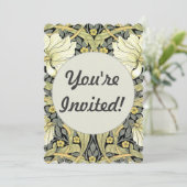 ウィリアム・モリス・パーペネルフローラ壁紙 招待状 (スタンド正面)