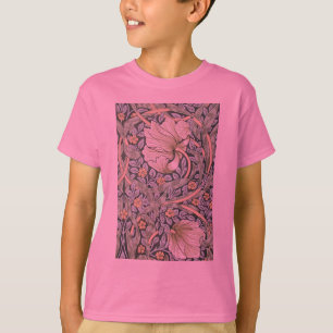 ウィリアム・モリス・パーペネルフローラ壁紙 Tシャツ