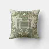 ウィリアム・モリス・パーペネルヴィンテージパターン クッション (裏面)