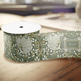 ウィリアム・モリス・パーペネルヴィンテージパターン サテンリボン