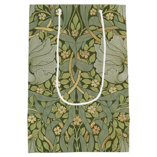 ウィリアム・モリス・パーペネルヴィンテージパターン ミディアムペーパーバッグ (裏面)