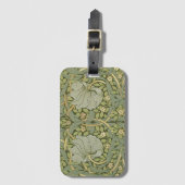 ウィリアム・モリス・パーペネルヴィンテージパターン ラゲッジタグ (正面縦)