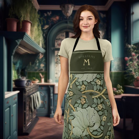 ウィリアム・モリス・パーペネルヴィンテージ柄エプロン エプロン