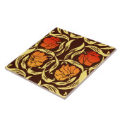 ウィリアム・モリス・パーペネル、錆オレンジ、ブラウン タイル (側面)