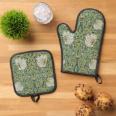 ウィリアム・モリス – パーペネル 鍋つかみ&鍋敷きセット (トップダウン)