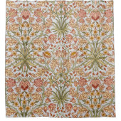 ウィリアム・モリス・ヒヤシンスフローラ植物芸術 シャワーカーテン (正面)