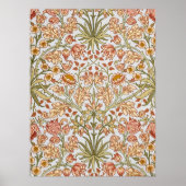 ウィリアム・モリス・ヒヤシンスフローラ植物芸術 ポスター (正面)