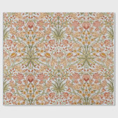 ウィリアム・モリス・ヒヤシンスフローラ植物芸術 ラッピングペーパー (フラット)