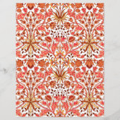 ウィリアム・モリス・ヒヤシンスプリントオレンジベージュ (正面)