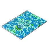 ウィリアム・モリス・ヒヤシンスプリントセルリアンブルー ノートブック (左側)