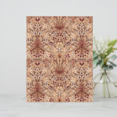 ウィリアム・モリス・ヒヤシンスプリント・ブラウン・ベージュ (スタンド正面)