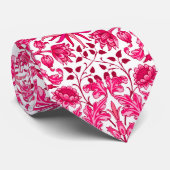 ウィリアム・モリス・ヒヤシンスプリント、ブルゴーニュ&ピンク ネクタイ (ロール)