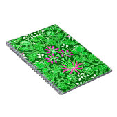 ウィリアム・モリス・ヒヤシンスプリント、ライム、エメラルド ノートブック (右側)