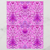 ウィリアム・モリス・ヒヤシンスプリント、ラベンダー、バイオレット (正面)