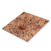 ウィリアム·モリス·ヒヤシンス·プリントブラウン·ベージュ タイル (側面)