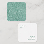 ウィリアム・モリス・ビジネス・カード スクエア名刺 (正面/裏面)