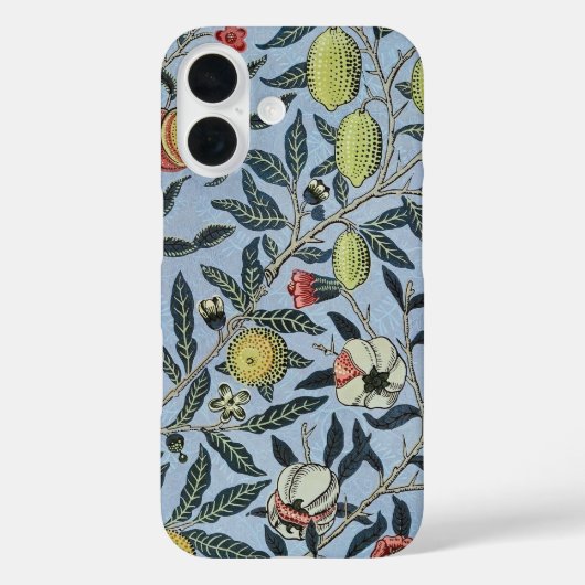 ウィリアム・モリス ビンテージ ザクロ フルーツ パターン Case-Mate iPhoneケース (裏面)