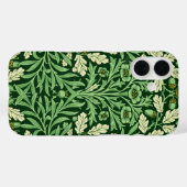ウィリアム・モリス ビンテージ ドングリ オーク グリーン パターン Case-Mate iPhoneケース (裏面 (横))
