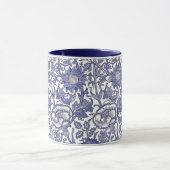 ウィリアム・モリス・ピンク・ローズ壁紙パターン マグカップ (中央)