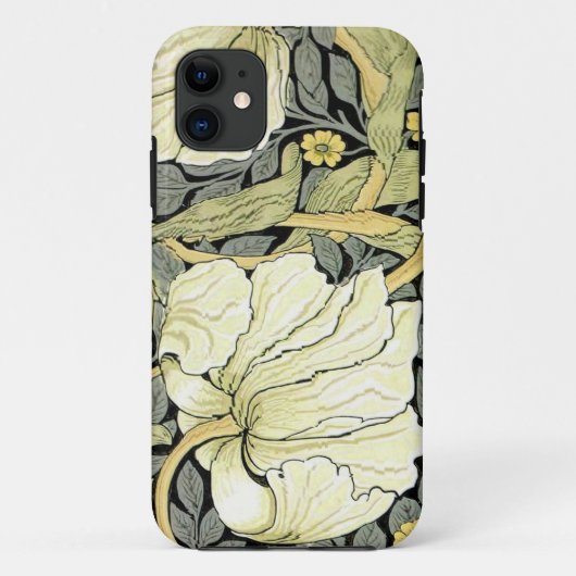ウィリアム・モリス ピンパーネル チューリップ 植物画 Case-Mate iPhoneケース (裏面)