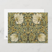 ウィリアム・モリス・ピンペル・ヴィンテージ・プレ・ラファエリート ポストカード (正面/裏面)