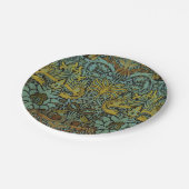 ウィリアム・モリス・ピーコック壁紙 ペーパープレート (アングル)