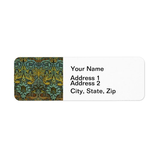 ウィリアム・モリス・ピーコック壁紙 ラベル (正面)