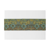 ウィリアム・モリス・ピーコック壁紙 招待状ベリーバンド (裏面例)