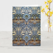 ウィリアム・モリス・ピーコック・アンド・ドラゴン カード (黄色い花)