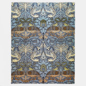 ウィリアム・モリス・ピーコック・アンド・ドラゴン フリースブランケット (正面)