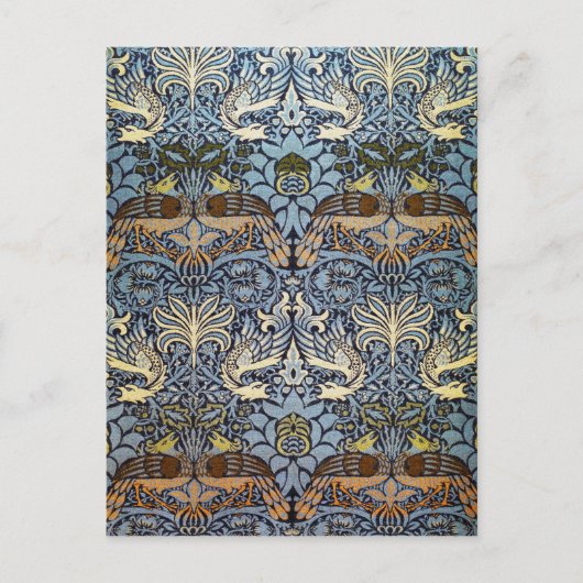 ウィリアム・モリス・ピーコック・アンド・ドラゴン ポストカード (正面)