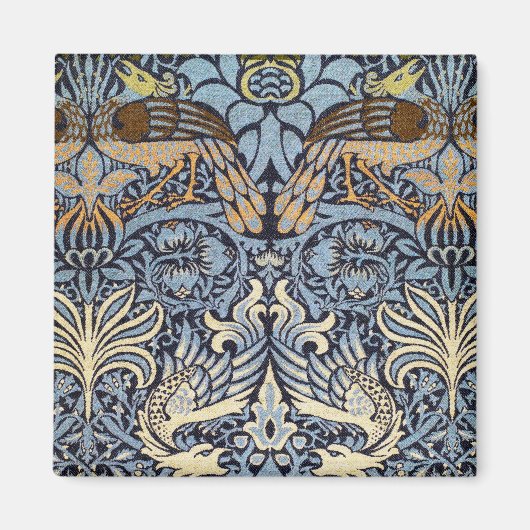 ウィリアム・モリス・ピーコック・アンド・ドラゴン マグネット (正面)