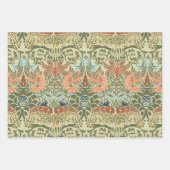 ウィリアム・モリス・ピーコック・アンド・ドラゴン ラッピングペーパーシート (正面)