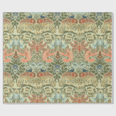 ウィリアム・モリス・ピーコック・アンド・ドラゴン ラッピングペーパー (フラット)