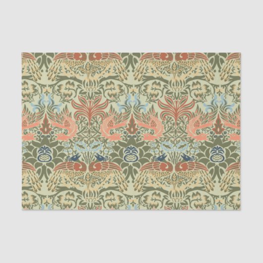 ウィリアム・モリス・ピーコック・アンド・ドラゴン 薄葉紙 (正面)