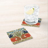 ウィリアム・モリス・ピーコック スクエアペーパーコースター (インサイチュ)