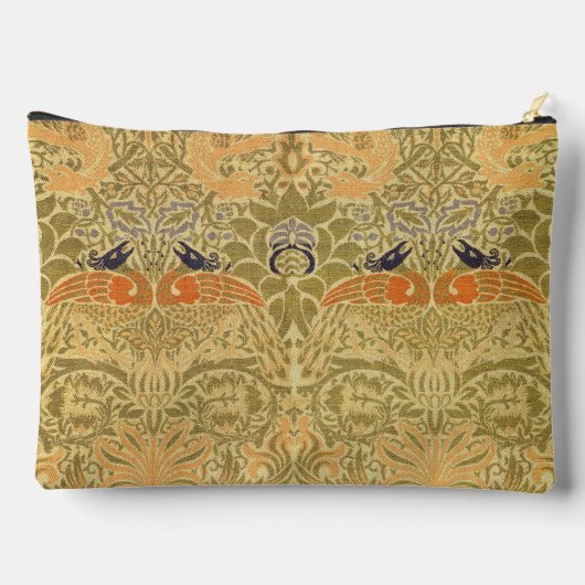 ウィリアム・モリス・ピーコック&ドラゴンアート&クラフツ アクセサリーポーチ (裏面)
