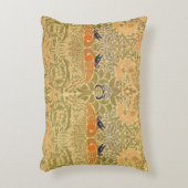 ウィリアム・モリス・ピーコック&ドラゴンアート&クラフツ アクセントクッション (正面(垂直))