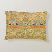 ウィリアム・モリス・ピーコック&ドラゴンアート&クラフツ アクセントクッション (裏面)