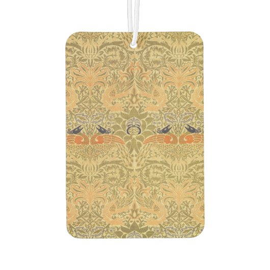 ウィリアム・モリス・ピーコック&ドラゴンアート&クラフツ カーエアーフレッシュナー (裏面)