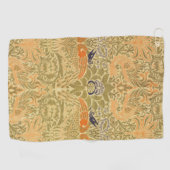 ウィリアム・モリス・ピーコック&ドラゴンアート&クラフツ ゴルフタオル (横)