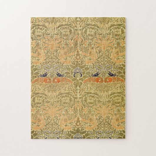 ウィリアム・モリス・ピーコック&ドラゴンアート&クラフツ ジグソーパズル (縦)