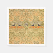 ウィリアム・モリス・ピーコック&ドラゴンアート&クラフツ スタンダードカクテルナプキン (正面)