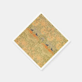 ウィリアム・モリス・ピーコック&ドラゴンアート&クラフツ スタンダードカクテルナプキン (角)