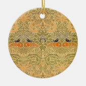 ウィリアム・モリス・ピーコック&ドラゴンアート&クラフツ セラミックオーナメント (正面)