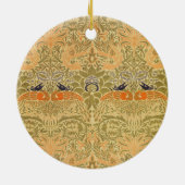 ウィリアム・モリス・ピーコック&ドラゴンアート&クラフツ セラミックオーナメント (裏面)