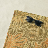 ウィリアム・モリス・ピーコック&ドラゴンアート&クラフツ ビーチタオル (インサイチュ)